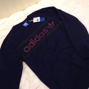 Navy Adidas Crewneck Sweater
