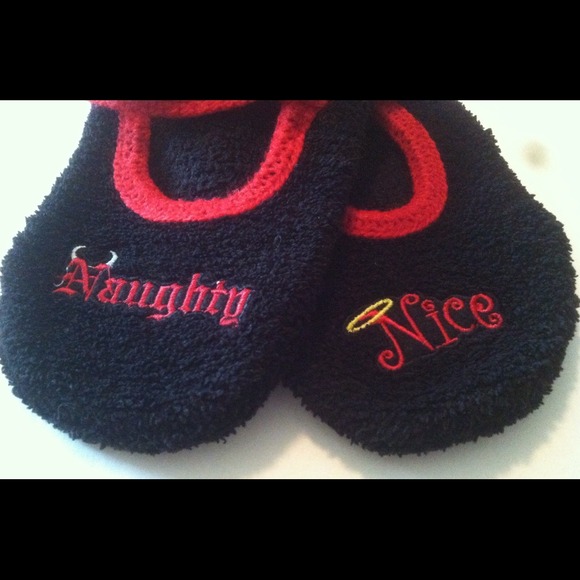 Naughty and Nice Slippers