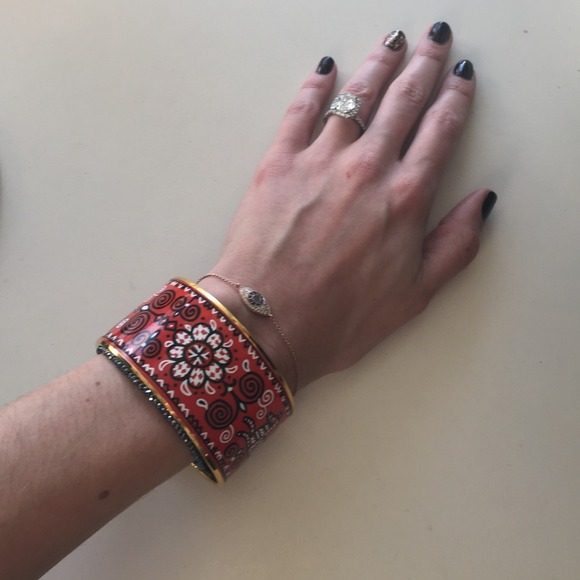 SOLD 🎉2XHP🎉Auth Hermes Extra Wide Bangle - Picture 2 of 4