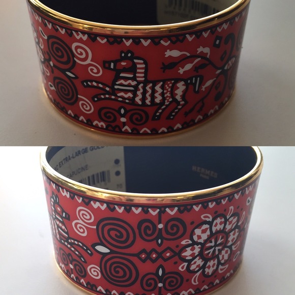 SOLD 🎉2XHP🎉Auth Hermes Extra Wide Bangle - Picture 4 of 4