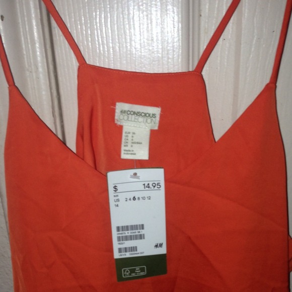 Orange top from h&m