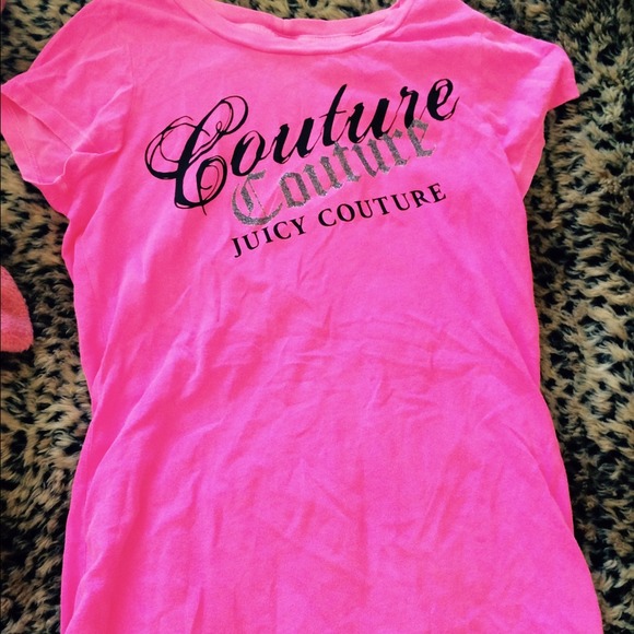 Hot Pink Juicy Couture short sleeved shirt