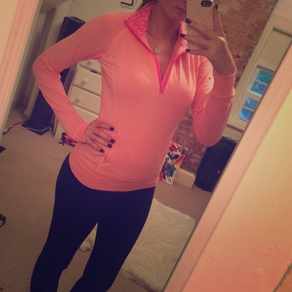 Pink Quarter Zip Workout Jacket