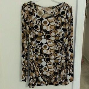 Print long sleeve shirt