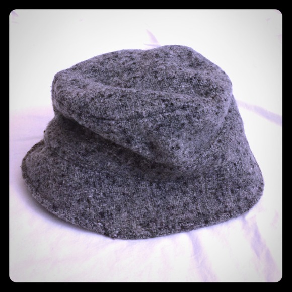 J. Crew gray wool bucket hat.