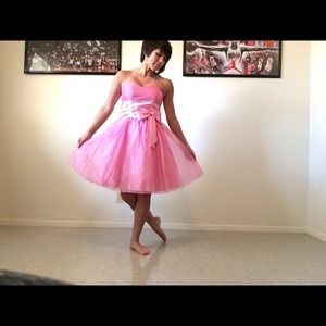Barbie pink dress!
