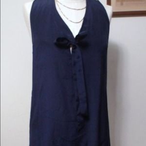🎀Amanda Uprichard" Navy 100% silk cocktail dress!