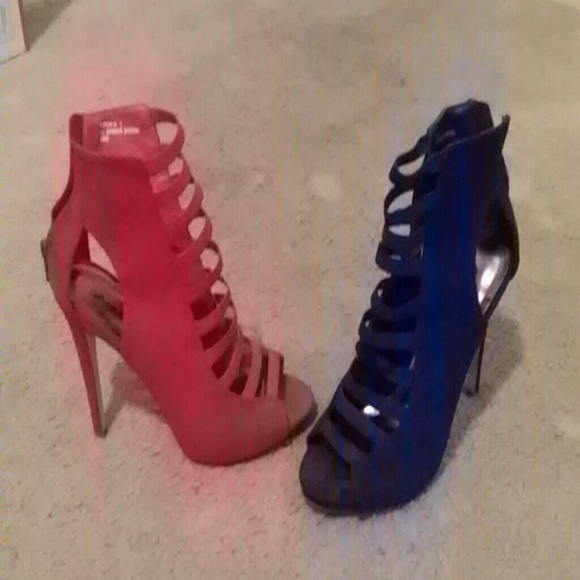 BUNDLE peep toe booties