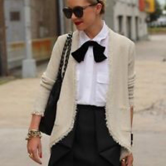New Zara White Silver Metallic Blazer Jacket - Picture 1 of 1