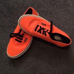 Neon Orange Vans