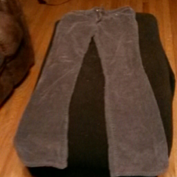 Gray corduroy pants