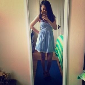 A&F blue strip dress