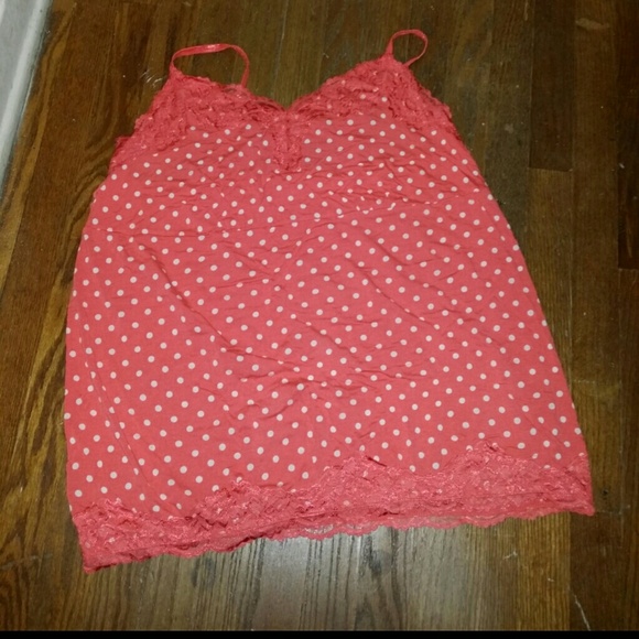 🚫 sold 🚫 Polka dots orange tank