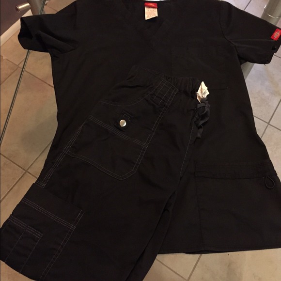 Dickies Black Scrubs