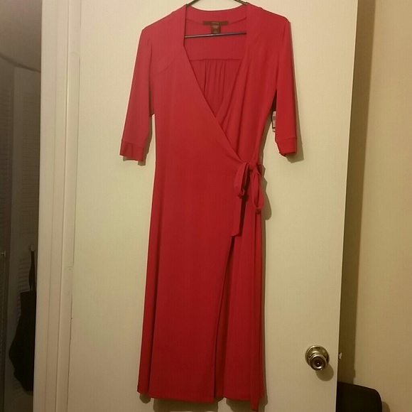 Candy Apple Red Wrap Dress