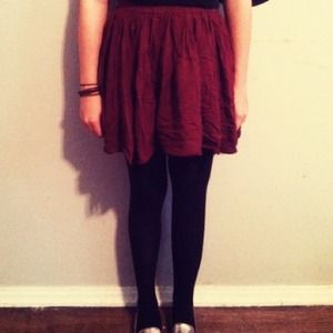 Burgundy Brandy Melville Skirt
