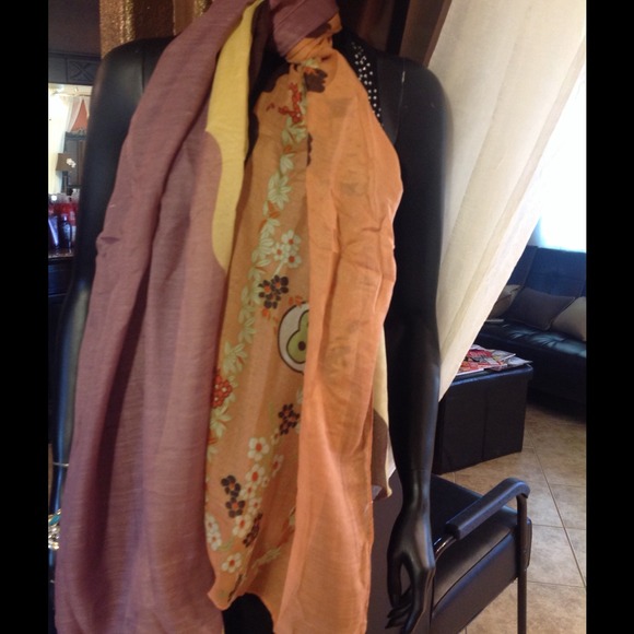 Scarf pink/orange