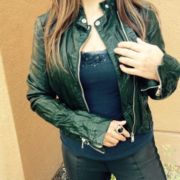 Basic Of The TRF Jackets & Blazers - Basic Of The TRF leather jacket, Small size