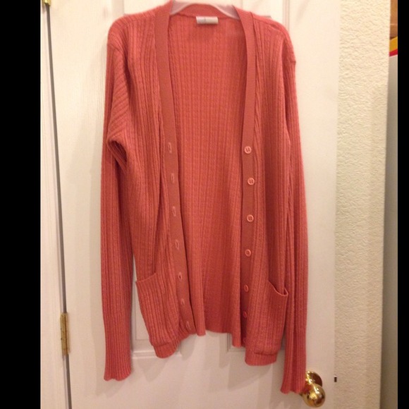 Coral Knit Cardigan