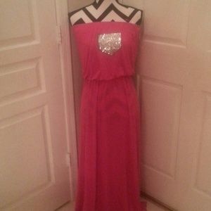 SALE! Fuschia Sparkle Maxi NWOT