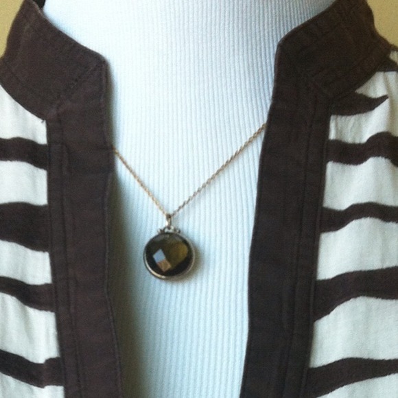 Banana Republic Brown Stone Necklace & Bracelet