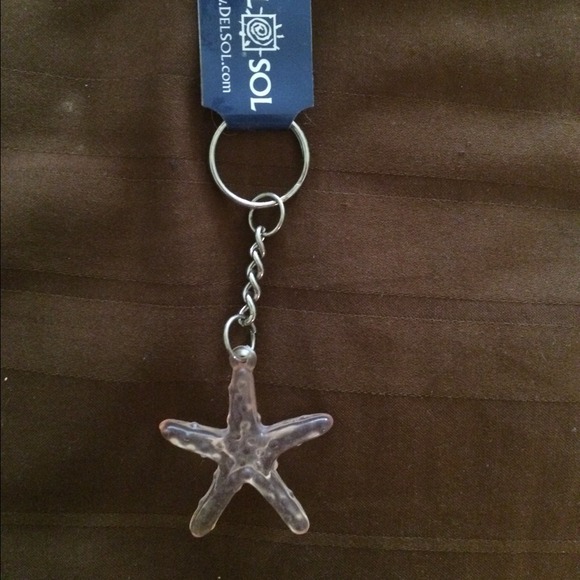 Starfish NWT Del Sol Key Chain changes color