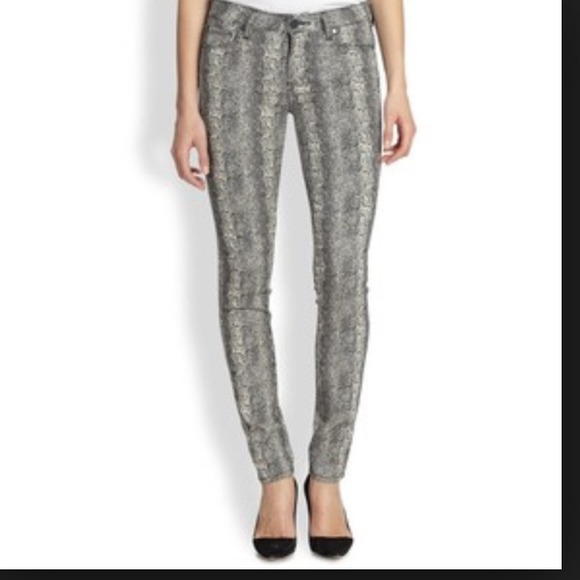 Super chic and stylish snake print jeans