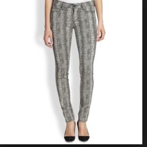 Super chic and stylish snake print jeans