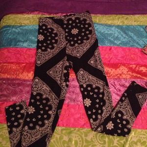 Royal print leggings