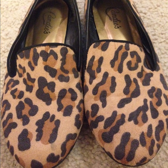 Candie's Cheetah Print Smoking Flats