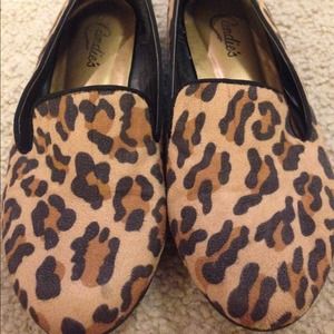 Candie's Cheetah Print Smoking Flats
