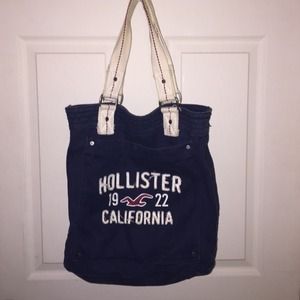 Navy blue hollister bag