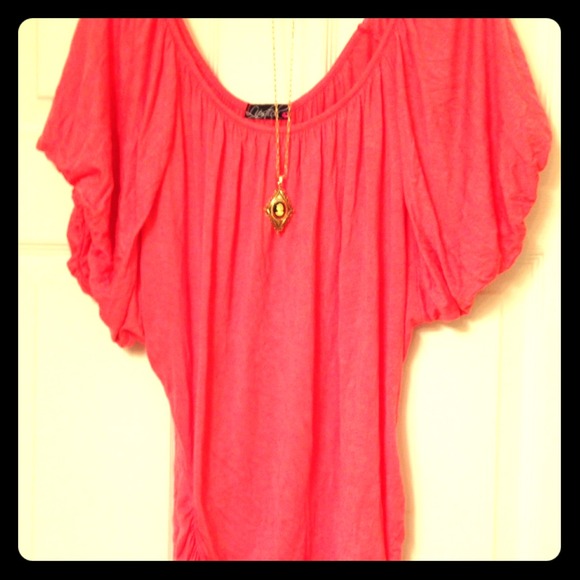 A coral colored fun top!