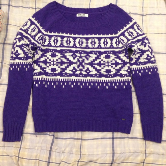 Purple Christmas sweater