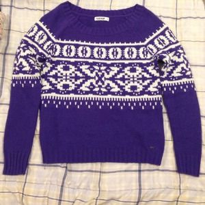 Purple Christmas sweater