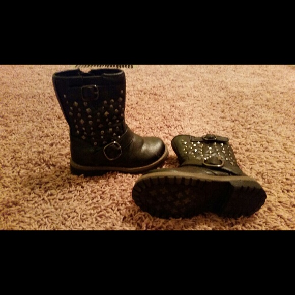Toddler black boots