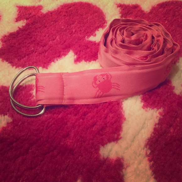 Pink crab belt!