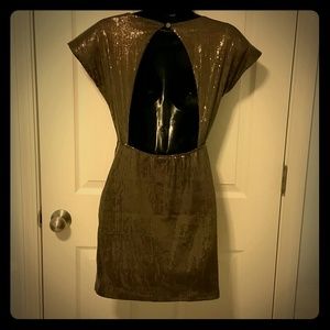 Open back sequin dress