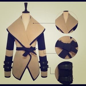 Ladies Belted Slim fit Jacket Coat