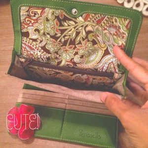 Beautiful green Tignanello Wallet