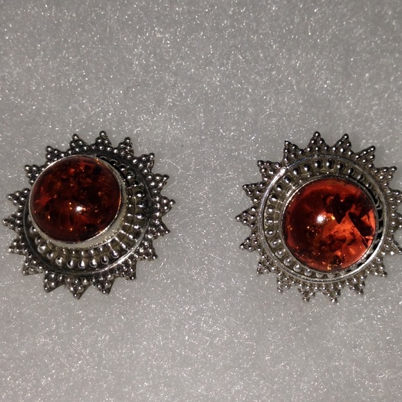 3 GORGEOUS PIECES-AMBER RING, PENDANT AND EARRINGS - Picture 4 of 4