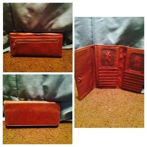 Brown leather wallet