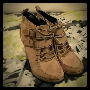 Mossimo Tan Suede Ankle Boot