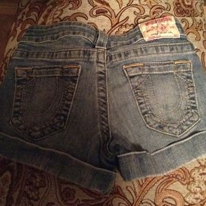 True Religion denim shorts