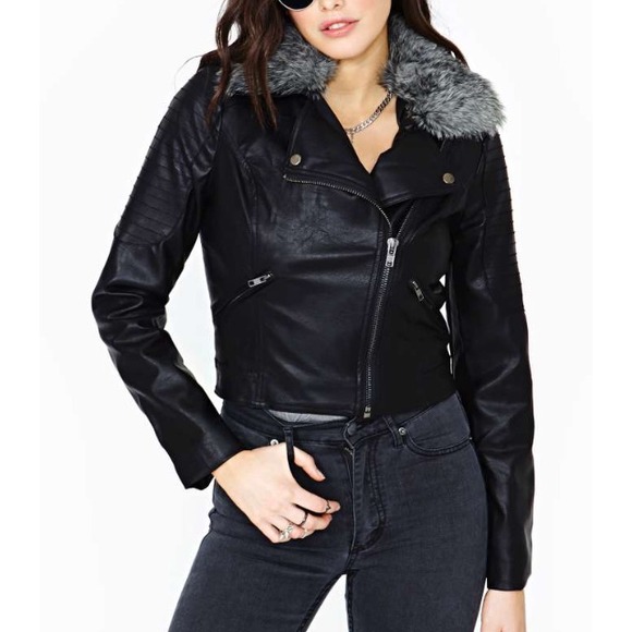🚫Keeping🚫 Faux Leather Moto Jacket