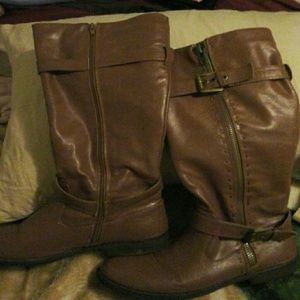 Dark brown boots