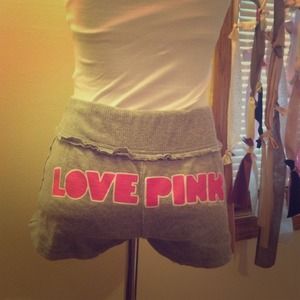 Grey drawstring shorts