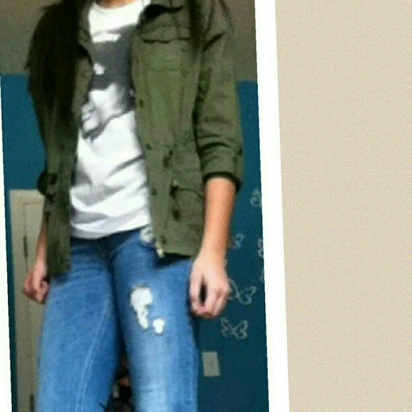 Army green jacket