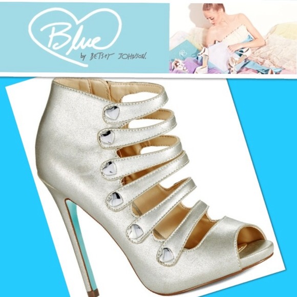 Betsey Johnson #SB-Heart💙Shoes"Something💍Blue💎"