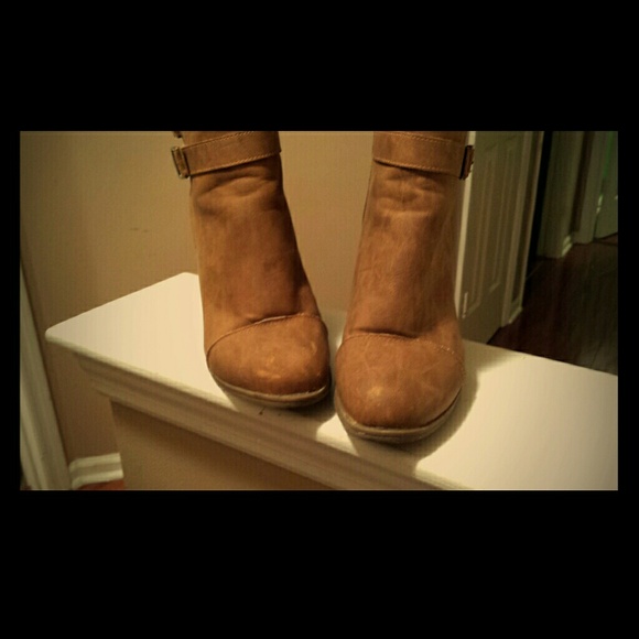 Tan ankle boots